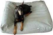 4Knines Luxury Dog Bed Cover - USA Based - Premium Durable Quilted Waterproof Heavy Duty Material - Large - Fog