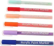 Mikinona 6pcs Nail Art Liner Pens Paint Markers Nail Polish Pens for Manicure DIY Crafts Drawing Painting Tools Designs Decoration