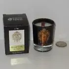 Tiziana Terenzi Almond Vanilla Perfume Candle Black Glass Wood Wick 1.4oz Travel