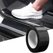 Carbon Fiber Car Sticker Protector Strip Door Sill Anti Scratch Tape Waterproof (for: Audi)