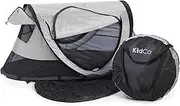 KidCo PeaPod Plus Portable Pop Up Toddler Baby Childrens Indoor Outdoor Travel Bed Tent with Mesh Windows for Camping, Beach, and Vacation, Midnight