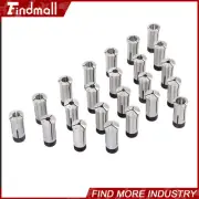 Findmall 23* Metric 5C Collet Set 3mm-25mm x 1mm High Precision 0.0005" Accuracy