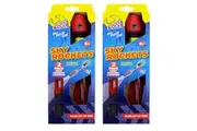 6pc Cooee Sky Rockets 75m Hand Launcher Backyard Lawn Kids Children Game 6+