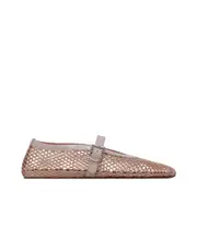 Alaïa Fishnet Ballet Flats 40 Nude
