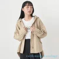 在飛比找蝦皮商城優惠-earth music&ecology 前短後長簡約連帽夾克