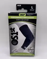 OS1st AS6 PERFORMANCE ARM SLEEVES ELBOW AND ARM SUPPORT - Pair Size Large