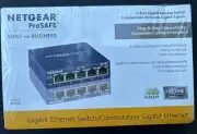Ethernet Switch: Netgear ProSafe 5-Port Gigabit Desktop Switch - GS105NA