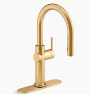 Kohler K-22972-2MB Pull-Down Kitchen Sink Faucet VIBRANT BRUSHED MODERNE BRASS