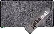 Muk Mat Extra Large Artificial Grass Mat, Premium Door Mat, Indoor & Outdoor, Effective Dirt Trap, Water Resistant, Easy to Clean, Travel Essential, High Traffic Use, Durable, 120 x 60 cm, Dark Grey