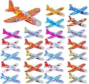 HEALSOPTHY 36pcs Hand Throwing Foam Plane Toy Glider Airplanes for Boys and Girls Educational Flying Game for Outdoor Fun and Parent Interaction