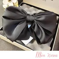 在飛比找momo購物網優惠-【MISS KOREA】緞帶髮夾 蝴蝶結髮夾/韓國設計浪漫緞