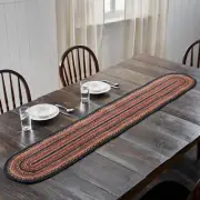 Table Runner Heritage Farms Jute Primitive 13x72 Oval Kitchen Decor VHC Brands