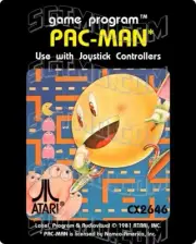 Atari 2600 Replacement Label - Pac-Man