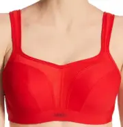 Panache Ultimate Underwire Sports Bra, Fiery Red 32 B -J 5021A New