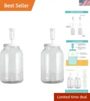 For Home Brewing Beer, Wine, Cider, and More - Includes Two 1 Gallon Glass Fe...