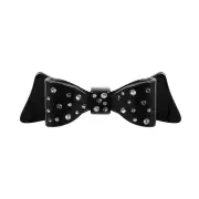 Paris Mode Marielle Crystal Large Bow Hair Clip Black