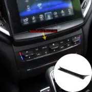 Forged Pattern Real Carbon Fiber AC Panel Upper Trim For Maserati Ghibli 2014-15