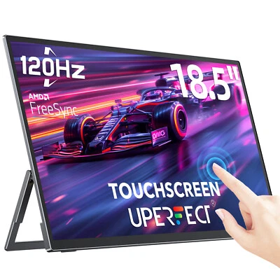 18.5" 120Hz Portable Monitor Touchscreen Monitor USB C Monitor 1920x1080 Screen