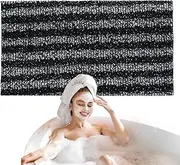 Back Scrubber for Shower Bath - Body Back Exfoliator Towel,Suspension Design Washcloth Towel for Business Trip, Home, Dormitory, Travel