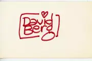 Mad Magazine cartoonist - David Berg autograph
