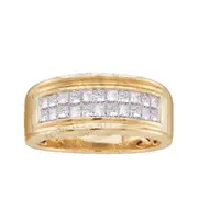 1/2CT-Diamond INVISBLE MENS BAND