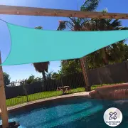 Customize Rectangle Sun Shade Sail Awning Cover Canopy Pergola Lake Blue