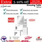 Artiss Dressing Table Mirror Stool Jewellery Makeup Organizer Drawer Cabinet New