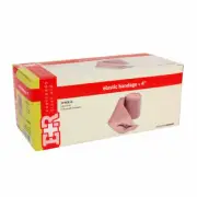 EVER READY FIRST AID 4" ELASTIC BANDAGE W/ CLIPS - BOX OF 10