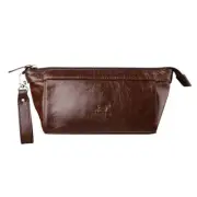 Leather Pipe Pouch Case Tobacco Bag Hold 3 Pipes Tamper Filter Tools Cleaners