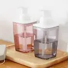 Pink/Gray Foam Pump Bottle Plastic Refillable Bottle Soap Dispenser Hand Soap