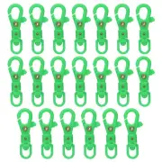20 Pcs Plastic Lobster Claw Clasps Swivel Snap Hook Trigger Clip, Green
