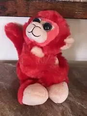 Wild Republic Huggers Red Monkey Slap Bracelet Plush Stuffed Animal 8"