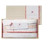 IMABARI KINSEI Shifuku Umezome White Bath Towel Wooden Box Set Made in JAPAN New