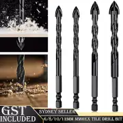 Tile Drill Bit Porcel Glass Ceramic Bric Hex Shank Cross Spear Head 6 8 10 12mm