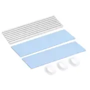 Aluminum Heatsink Kit 70x22x3mm w 2 Thermal Pads for M.2, for 2280 SSD