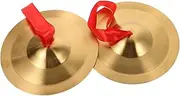 SECFOU Alloy Mini Cymbals Set Marching Cymbals Toddler Percussion Instrument Mini Gong Gong Tingsha for Musical Education
