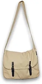 [Generic] Canvas Messenger Bag Large Crossbody Bag with Multiple Pockets Canvas Shoulder Tote Bag Handbag for Women and Men