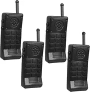 4pcs Talkie Talkie Talkie for -Talkie Walking Talk Back Black Plastic