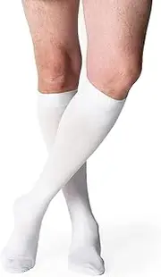 SIGVARIS Cotton 230 Men's Closed Toe Calf Compression Socks 30-40mmHg