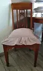 Chair Cushion Seat Cushion Cover Landhaus Shabby Vintage Rüschenkissen Mauve