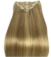 8-26 Inch Brazilian Straight Clip In Natural Hair Extensions Human Hair Clip In 8 Pcs/Set Highlight Blonde Color Clip Ins Remy Hair(26inches)