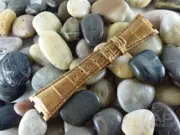 Capolavoro Brushed Gold Alligator Leather Strap For Audemars Piguet Royal Oak Of