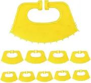 TONGNENGLIU 10Pcs Cattle Cow Weaning Tool Calf Weaner Ring Cow Nose Thorn Farm Livestock Bovine Nose Clip Milking Stop for Calf Cattle Prevent Sucking (Yellow)