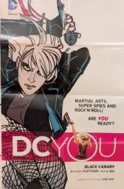 DC Comics Black Canary Print Ad/Poster Superhero Promo Pop Art