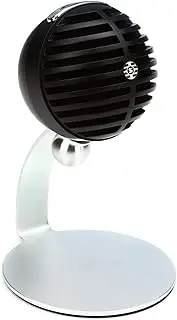 Shure MV5C Home Office Microphone, Conferencing Microphone for Mac & PC, Crystal Clear Voice & Call, Durable & Portable Design, Quick & Easy Setup, Works with Team, Zoom & Others - Black (MV5C-USB)