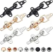 BENECREAT 6 Sets Alloy Lobster Claw Clasps, 3 Colors Trigger Clip Snap Hook Keychain Accessories for Keychain Clip, Key, Jewelry Making, Art Crafts, 1.57x0.9Inch