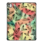 iPad Pro 13-inch (M4) iPad Impact Case Dripping Hearts B on Terra