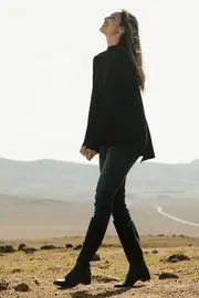 Merino Wool Split Sweater--NBIRD-78