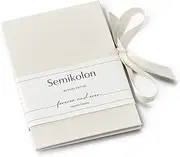 Semikolon - Photo Accordion Leporello Classico Wedding Edition, Handmade to Hold and Display up to 14 Photos, Chamois