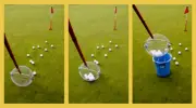 Golf Ball Broom Ball Retriever XXL - Fast pick up 60 Balls or Shag Tube